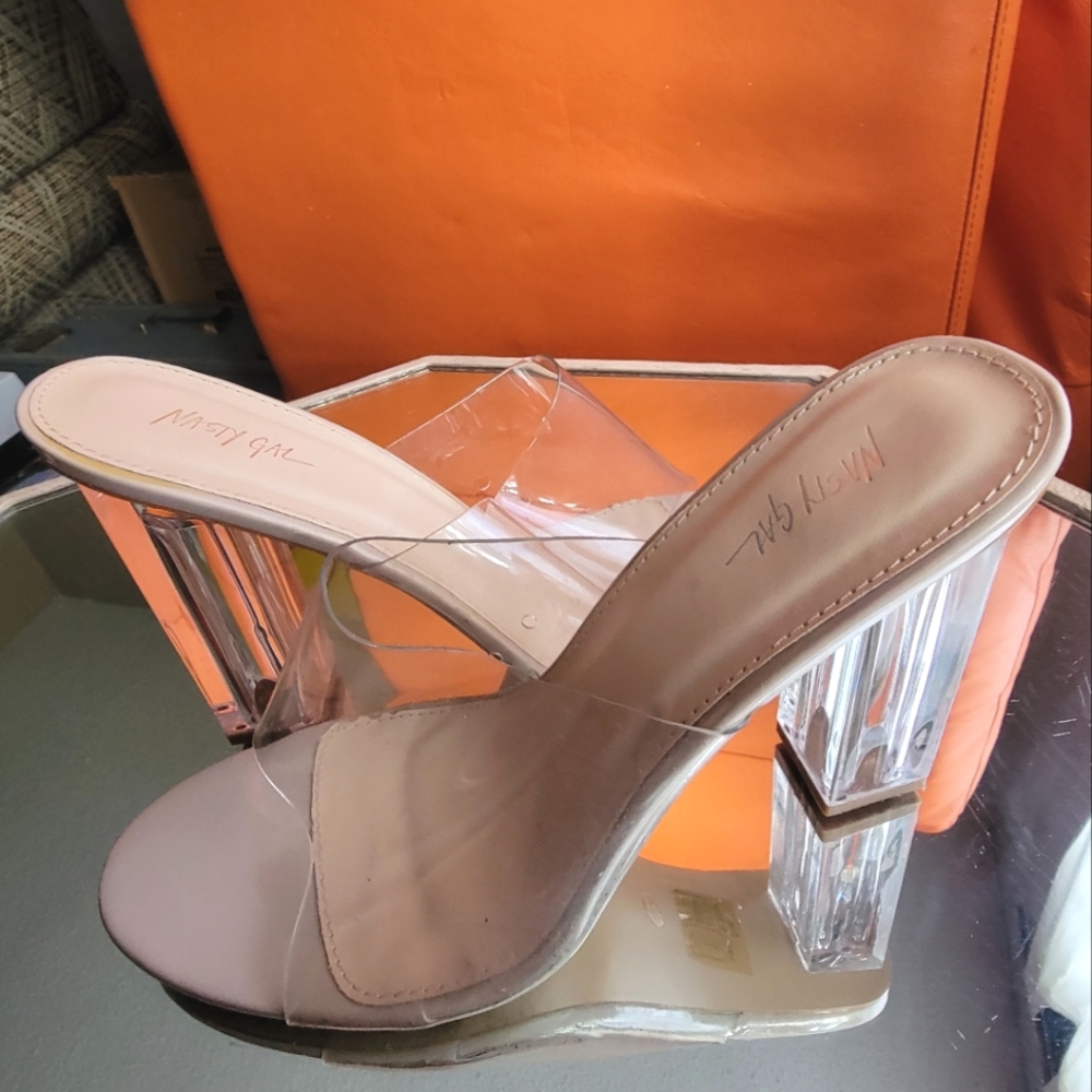 Nasty gal clear heel